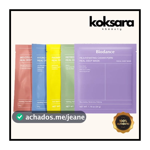 [NEW] BIODANCE real deep mask 1ea 34g (collagen, cera-nol, sea kelp, vita niacinamide,Caviar PDRN)