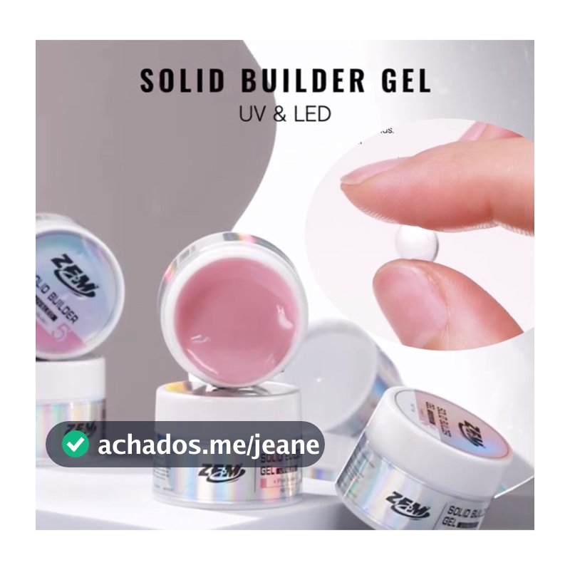 Gel Sólido De Alongamento Para Tips Powder Gel Cremoso 15g- zem Revestimento básico