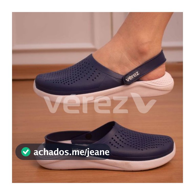 Babuche Vérez Azul Marinho Masculino e Feminino Conforto De Calçar Leve