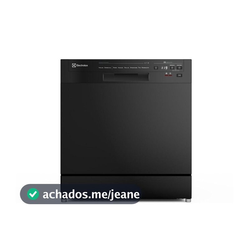 Lava-Louça Electrolux 8 Serviços Preta com Programa Lava e Seca 50 min (LP08E)
