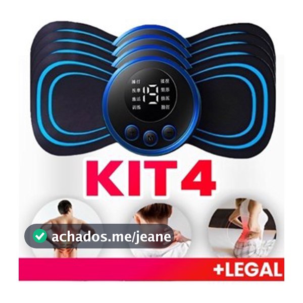 Kit 2/3/4/5/10 Mini Massageador Elétrico Portátil para Alívio de Dores no Pescoço e Corpo Cervical Alivia Dores