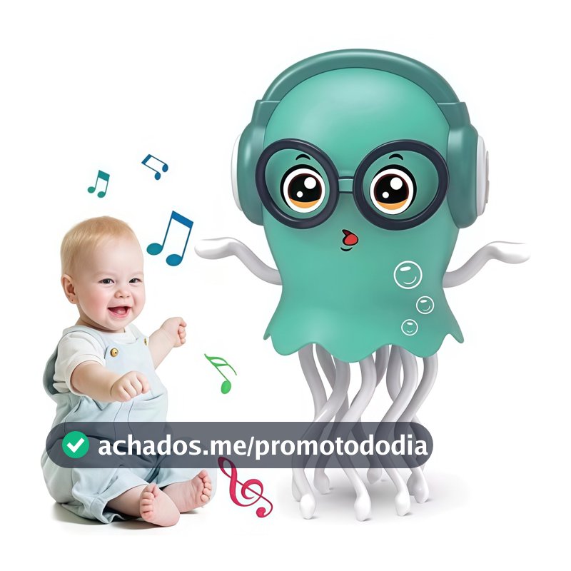 Polvo Dançante Automático, Brinquedo Educativo que Desvia de Obstáculos para Crianças-P21