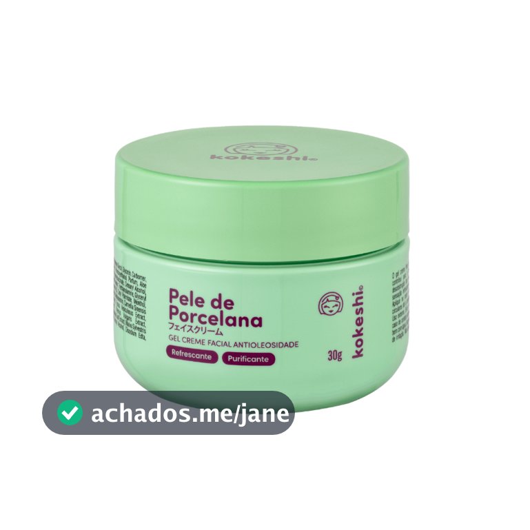 Hidratante Facial Pele de Porcelana Antioleosidade Kokeshi 30g