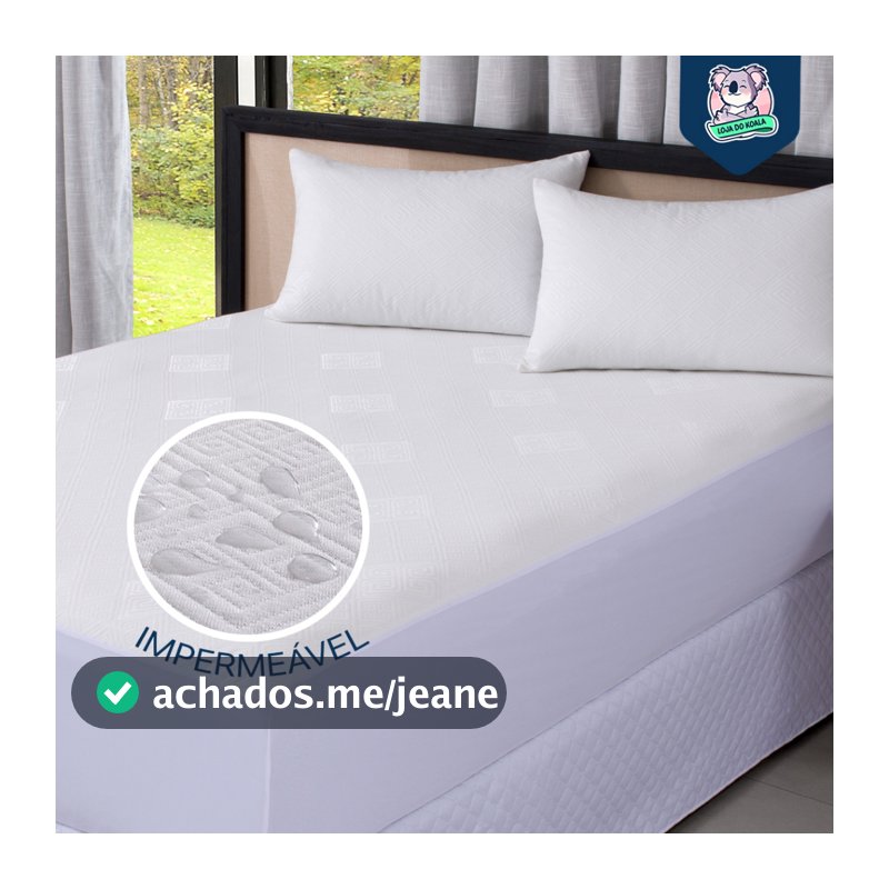 Protetor Impermeável para Colchão SUPER SILENCIOSO 100% Impermeável Tecido Jacquard Premium Tamanhos