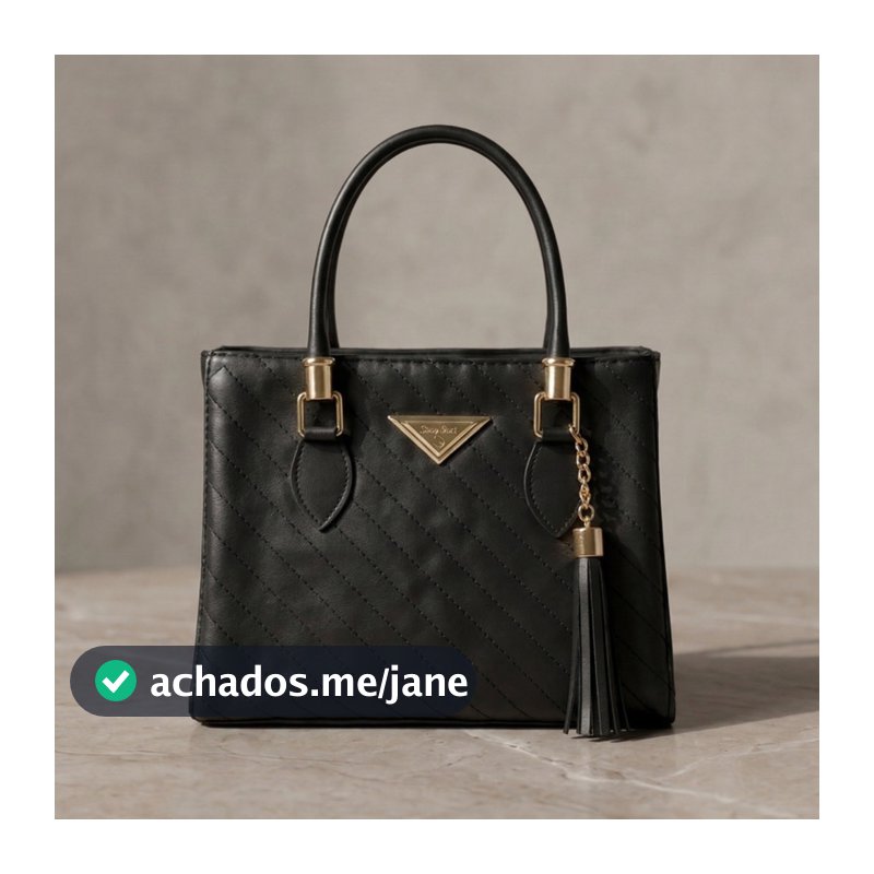 Bolsa Feminina Lorena Média Shopbag Bordada Linea Lançamento