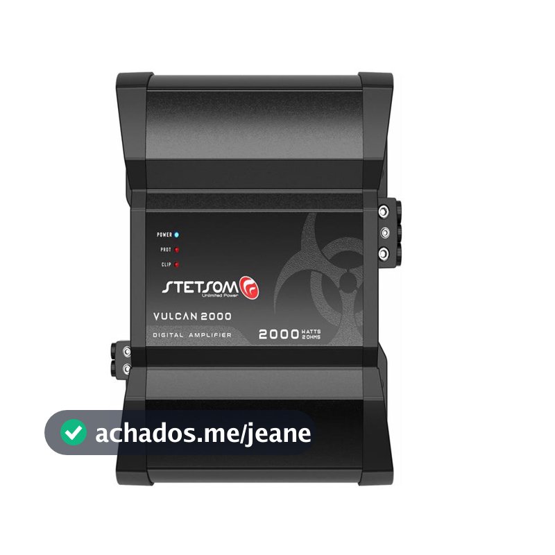 Modulo Amplificador Stetsom Vulcan 2000w Rms 1, 2 e 4 Ohms Som De Carro Modulo 2000w