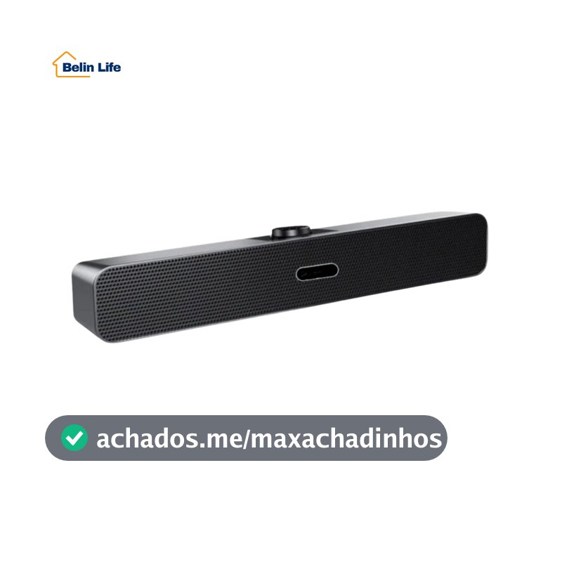 Soundbar Gamer Para PC e Notebook Caixa de Som 6W RMS USB P2 ACS-4512