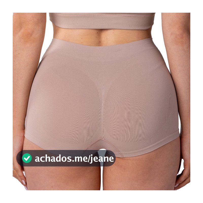Calcinha Bumbum Perfeito Alta Compressão Redutora Básica Para o Dia a Dia Sem Costura Opta Corpus