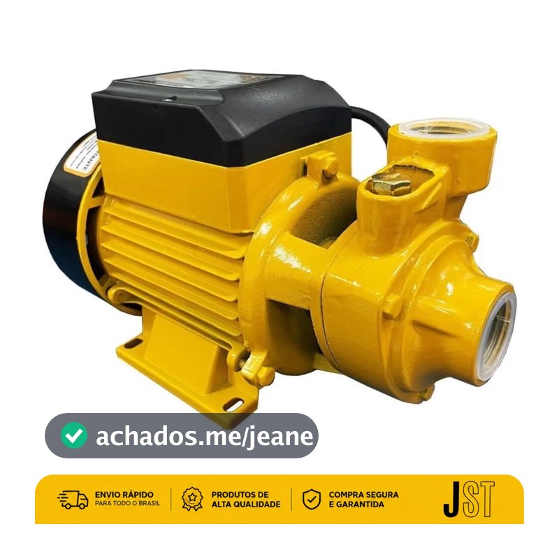 Bomba D'água Periférica JST B500 1/2 CV 127V 33L/min Silenciosa 26m Monofásica