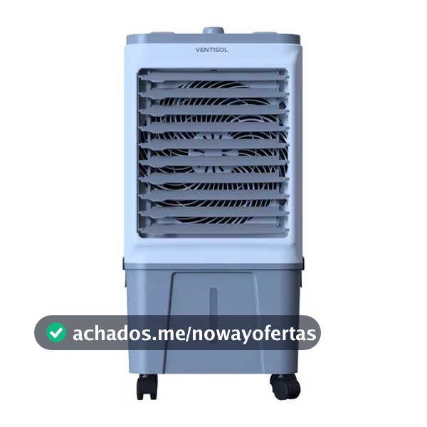 Climatizador Ar Frio Portátil Evaporativo 16 Litros Umidificador Ventisol Clin 16 127V ou 220v
