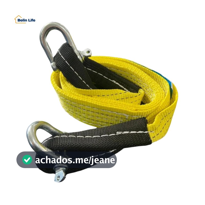 Cinta De Reboque 4 Toneladas 6 Metros Largura 50mm Resgate Off-Road Forte ACI-1454