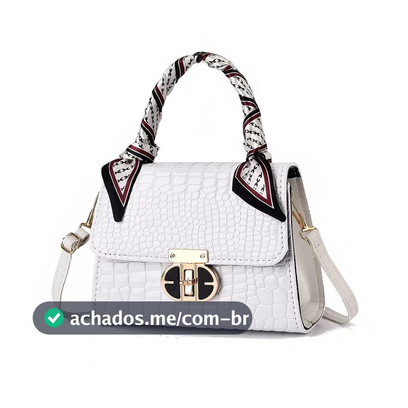 Bolsa mensageiro da moda para celebridades da internet + lenço de seda