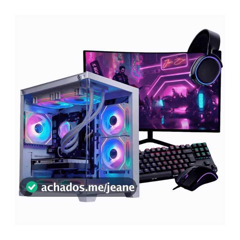 PC Gamer Completo Ryzen 5 5500, RX 7600, 16GB DDR4, SSD 500GB NVMe, 600W 80 Plus, PCITAL04-E