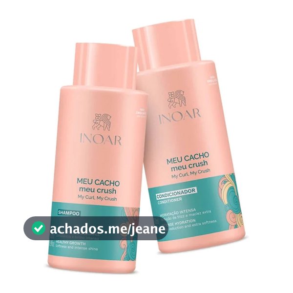 KIT INOAR MEU CACHO MEU CRUSH= SH 500ML + COND 500ML