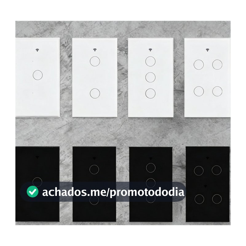 Interruptor Inteligente 1 2 3 4 Botao WiFi Touch Tuya Alexa Google Smart Life