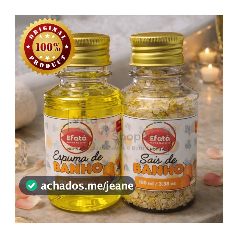 Espuma e Sais de Banho Banheira Ofurô Jacuzzi Maracujá