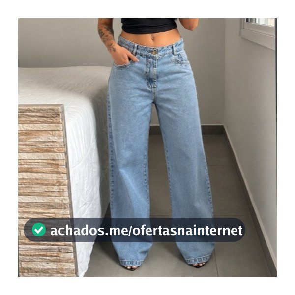 Calça Jeans Wide Leg Feminina Elegante E Perfeita Para Todas As Ocasiões