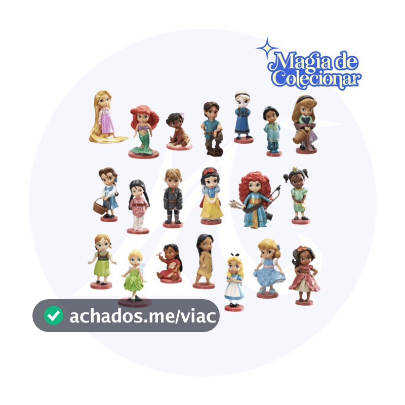 Miniaturas Disney Store Playset Mini Princesas Animators - Escolha seu Personagem!