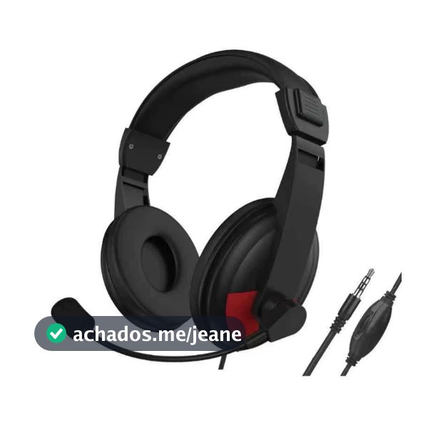 Fones de ouvido Headset Gamer com fio com microfone KAPBOM USB e P2 para PC computador headset videogames