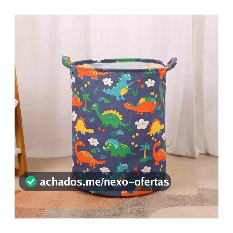 CESTO ORGANIZADOR MULTIUSO DOBRAVEL PROVA D'ÁGUA P/ ROUPA SUJA BRINQUEDOS