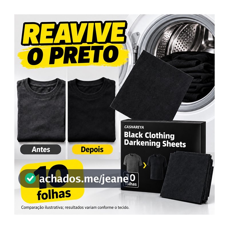 Folhas De Escurecimento De Lavanderia Para Roupas Pretas Cor Atualizar Máquina De Lavar Desbotadas Cuidados Com Tecido