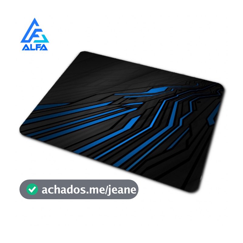 Mouse PAD Pequeno Preto Escritório Jogo Gamer Personalizado Estampado
