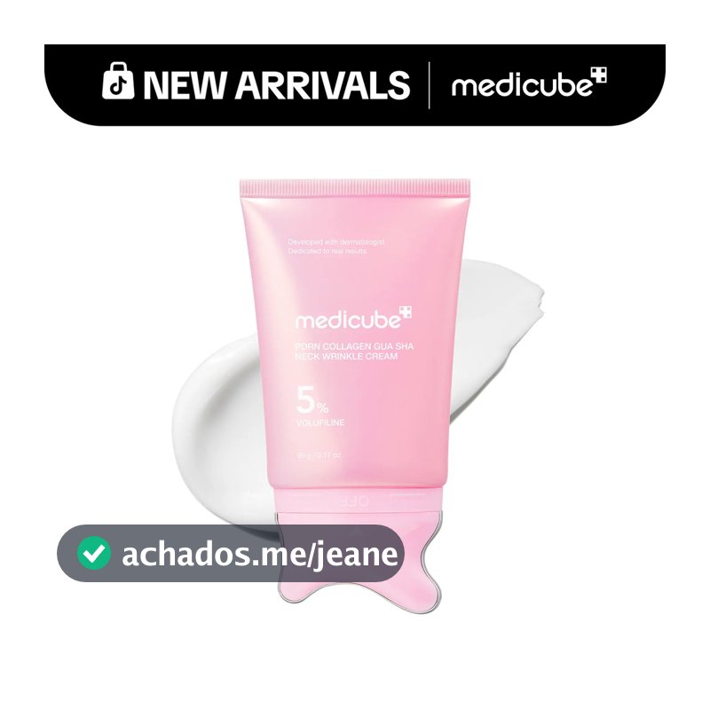[NOVO] [medicube] PDRN Colágeno Gua Sha para Rugas no Pescoço |   Massageador Gua Sha Integrado com Volufiline 5% + PDRN