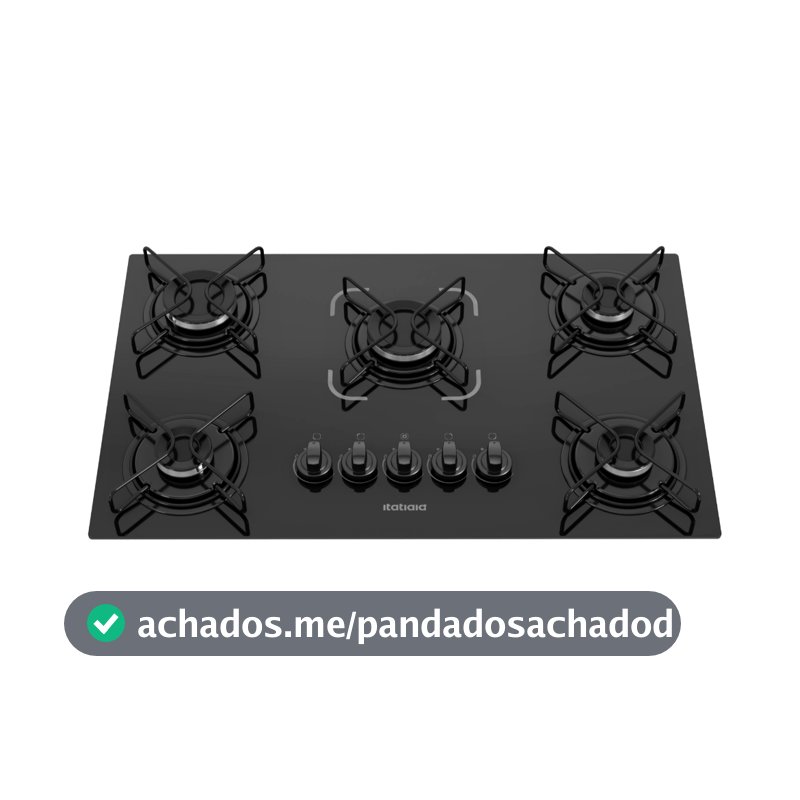 Cooktop Itatiaia Essencial 5 Bocas Preto – Bivolt 127V/220V com Acendimento Automático