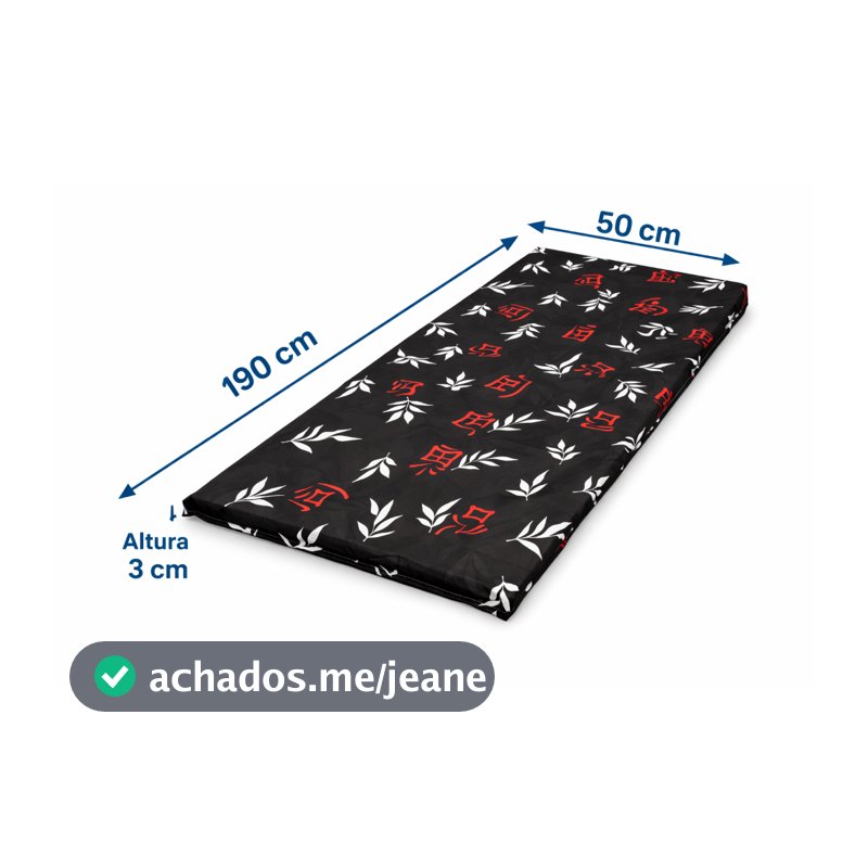 Colchonete D23 190x50x3cm Espuma Macia Confortável Dobrável Camping Academia Envio Rápido