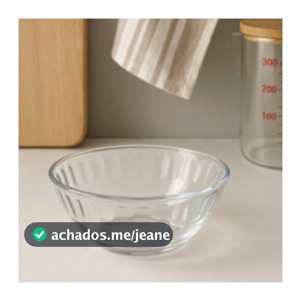 Conjunto De 6 Bowls De Vidro Transparente Marguerite 300ml - DUMIAT