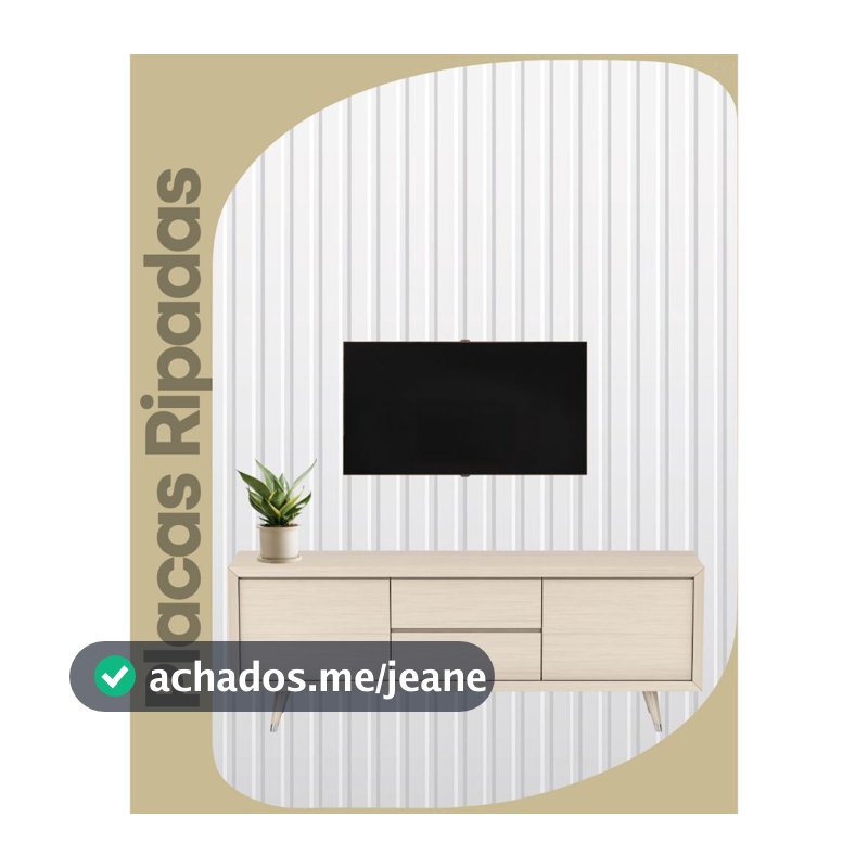 Kit 10 Até 200 Placas Painel Ripado Premium Autocolante Decorativa MDF 45x10 Casa Parede Luxo Quarto