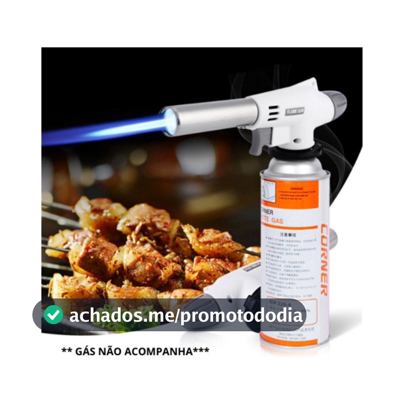 Maçarico Culinário: Praticidade e Economia para Sua Cozinha e Confeitaria (envio rapido)