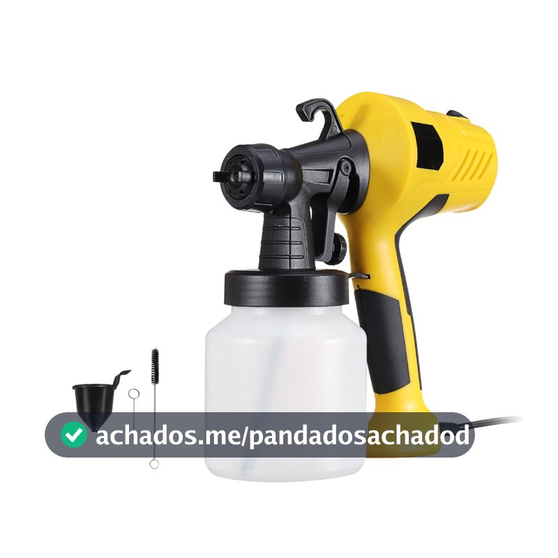 Pistola de Pintura Pulverizador de Tinta Elétrico 110v ou 220v 37000r Compressor 800ml