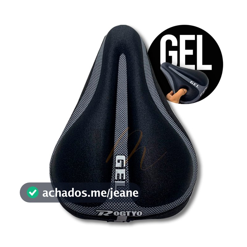 Capa De Banco Selim Bike Gel Silicone Confortável Respirável Com Ajuste Bicicleta Academia Spinning