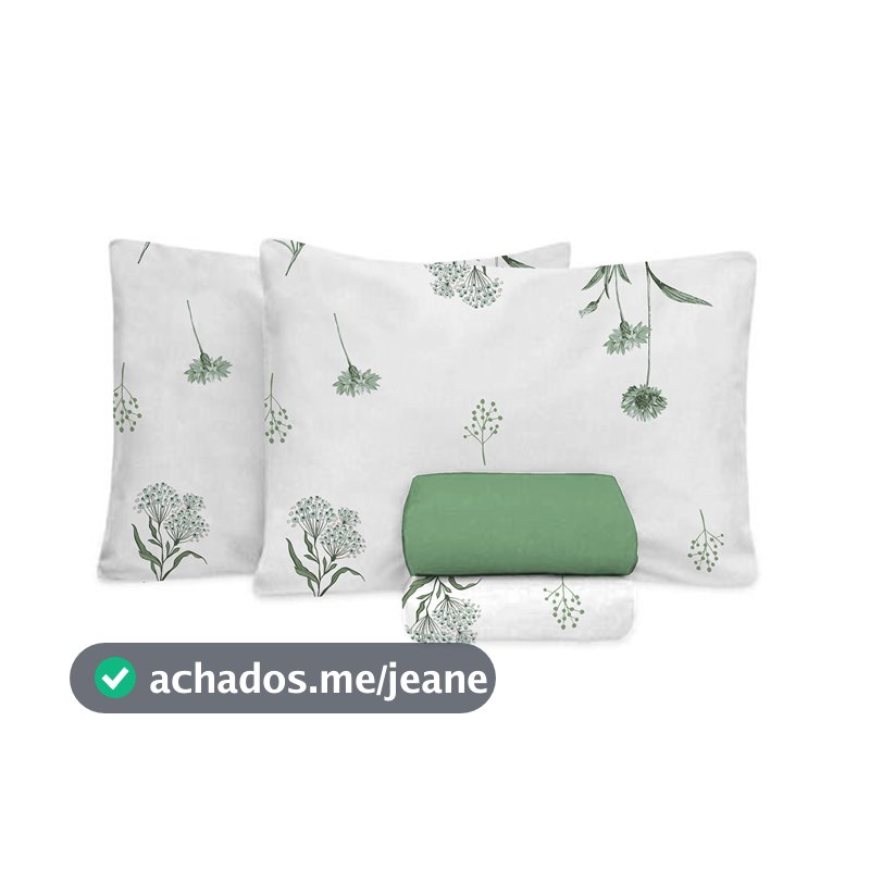 Jogo de Cama 100% algodão King Size 150 Fios Fiori