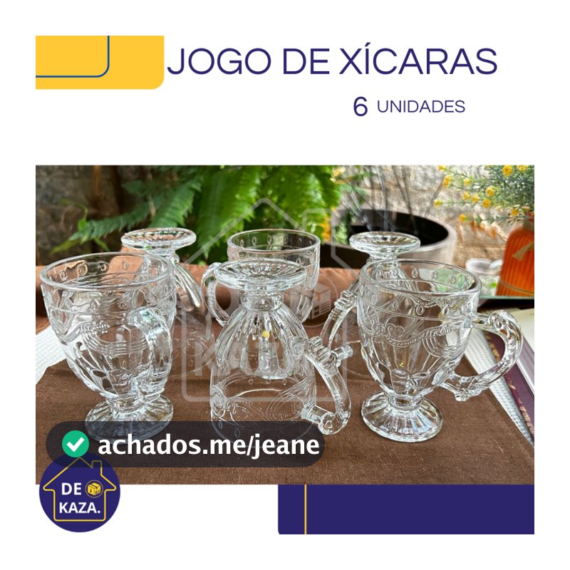 JOGO DE XICARA / CANECAS  IMPERIAL DE VIDRO 190ml PARA CAPUCCINO CAFÉ CHA BEBIDAS QUENTES 190 ML