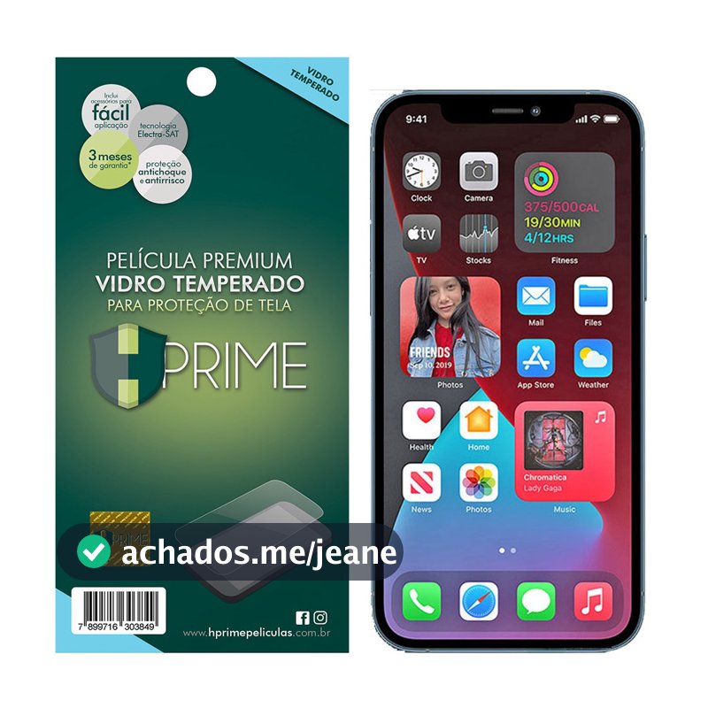 4 Películas Hprime Vidro Temperado Apple iPhone 12 Pro Max
