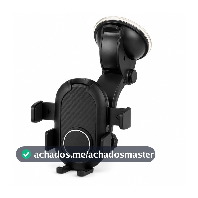 Suporte Universal de Carro Para Celular com Base de Ventosa Painel Carro Liso GPS Uber Motorista App