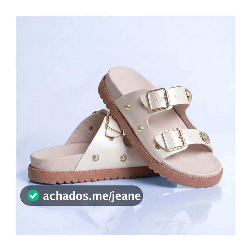Sandália Menina Infantil Feminina Mãe e Filha 28 ao 39 Off White com Fivela Kidstep