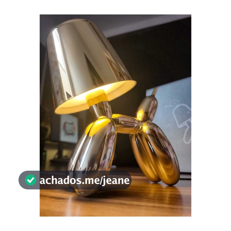 Luminária LED Recarregável Cachorrinho Touch 3 Cores USB Decorativa Moderna 🐶✨