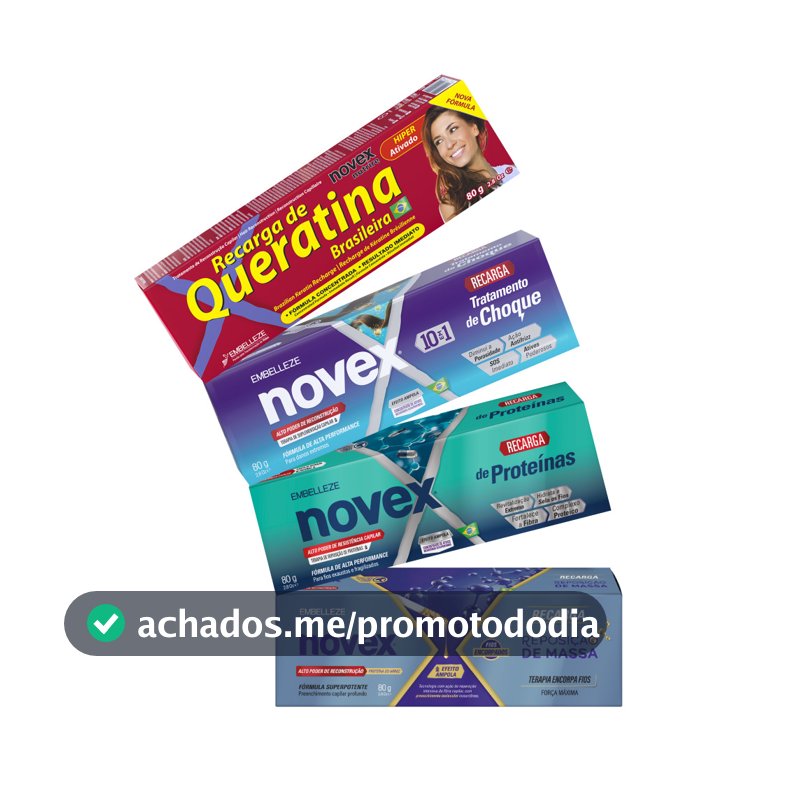 Kit Recargas Novex Proteína, Massa, Choque e Queratina