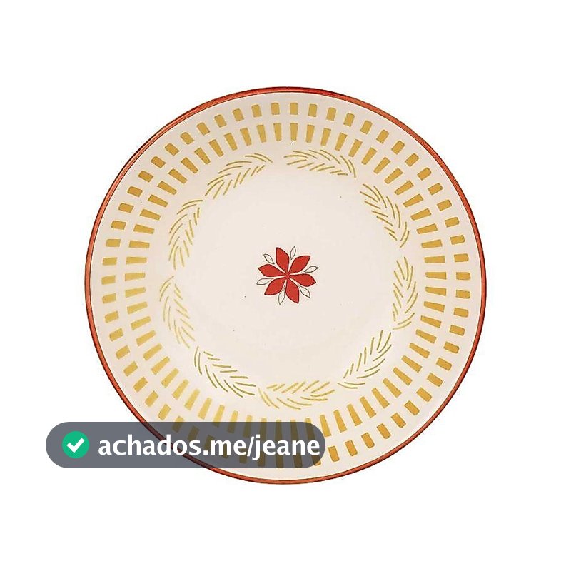 Jogo de 6 Pratos Fundos 20,5 cm Oxford Encanto Natalino