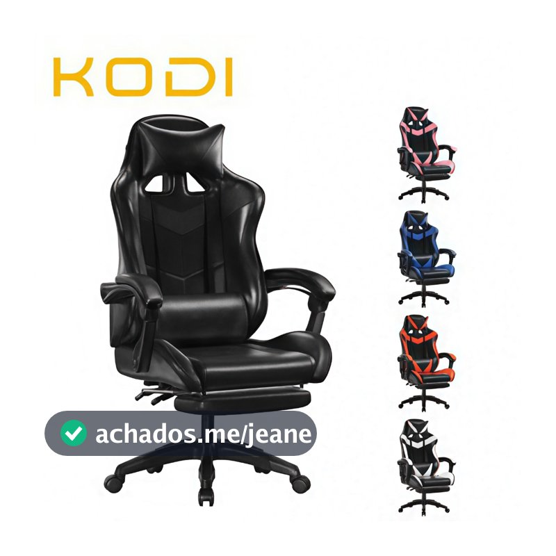Cadeira Gamer Profissional - Reclinável, Ajustável e Confortável para Escritório e Estudos-F19