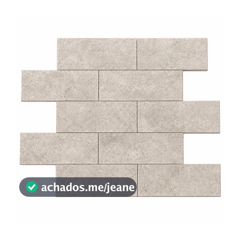 Kit 40 Madeira Revestimento Tijolinho Branco MDF Cimento Queimado