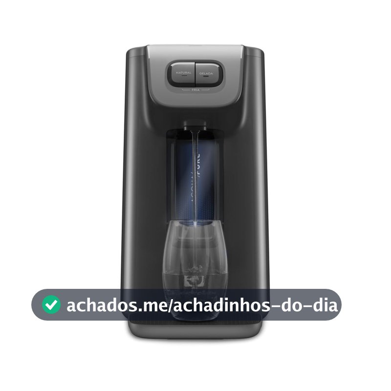 Purificador Electrolux com Compressor Experience Painel Mecânico Grafite (PC01X)