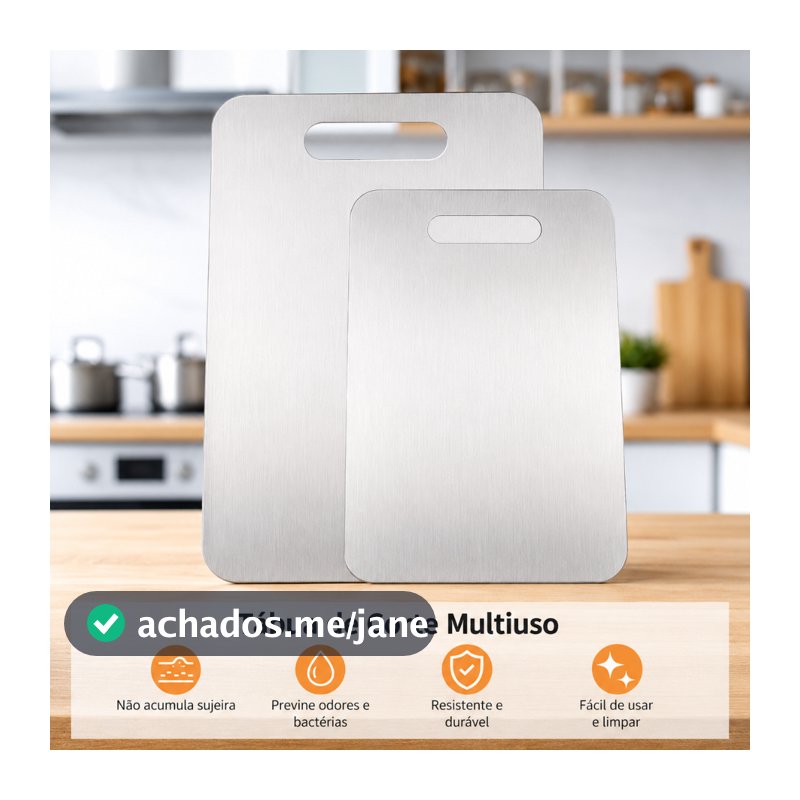 Tábua De Corte Aço Inoxidável Antibacteriana Antimofo À Prova De Mofo Cozinha Carnes Frutas