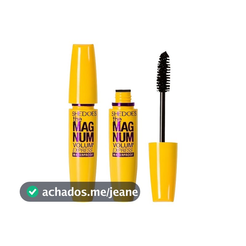 Rímel À Prova D'água De Longa Volume E Curvatura De Vison Cílios Postiços-Amarelo Natural Duradouro Não Desbotado