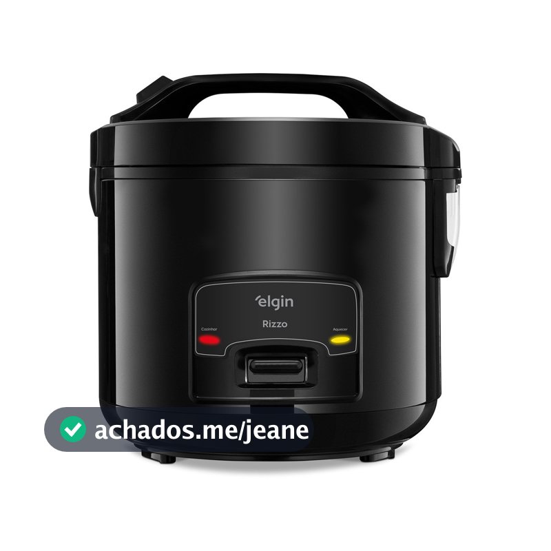 Panela De Arroz Elétrica Elgin 5 Xicaras 1L Preta 400w 220v