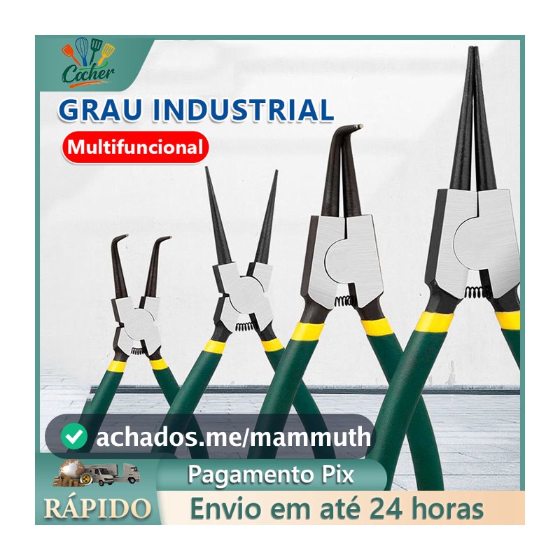 Alicate para Anéis Profissional Alicate Aneis Interno /Externo 7 Polegadas 18CM