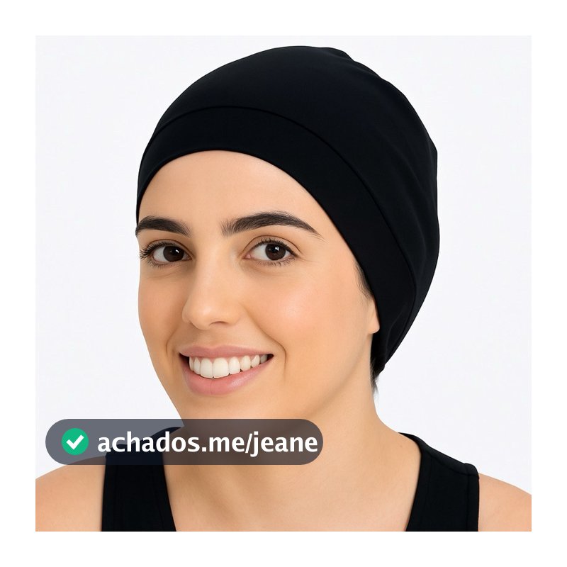 Touca Nero Anti Frizz para Dormir e Alisar o Cabelo Com Faixa Elástica